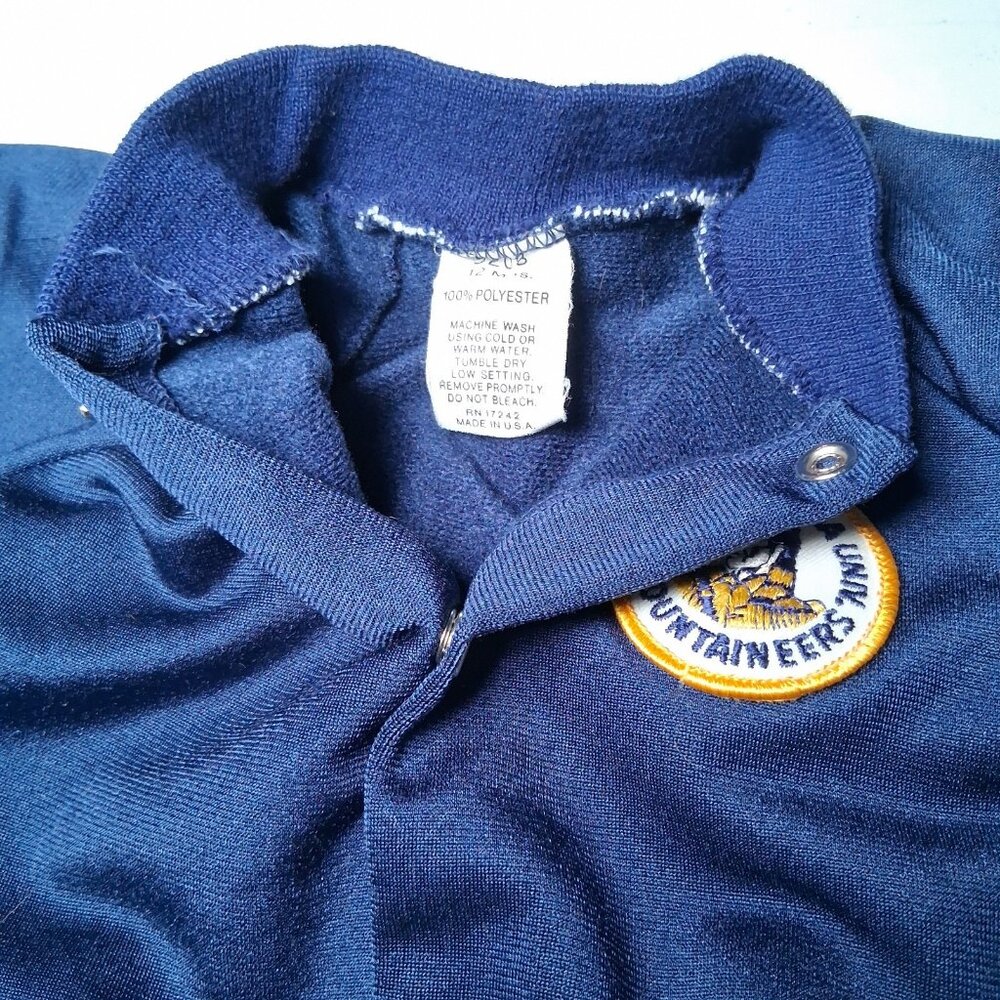 Vintage WVU Mountaineers Jacket Baby 12 Mos West Virginia University Retro Sport - Picture 11 of 16